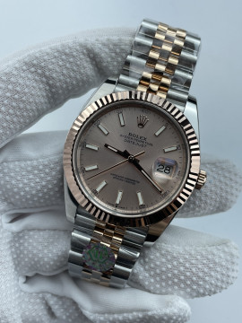(준비완료/특급배송)NO.3474/롤렉스 데이저스트 126331 41미리 로즈골드 콤비 썬더스트 바인덱스 QP공장